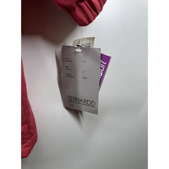 BERNARDO Vintage Women's Pink Hooded Puffer Parka Jacket (Size S) New W Tag $149 - Picture 2 of 11